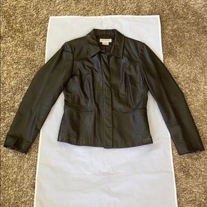 Nine West Leather Jacket, Size 6